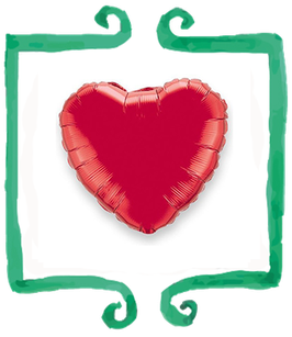 Palloncino a Cuore rosso