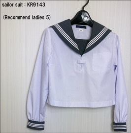 KR9143（ﾎﾜｲﾄ）長袖ｾｰﾗｰ