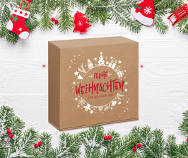 5 Weihnachtsboxen Strickpaket Leuchtturm-Tuch 4-fädig 1000m