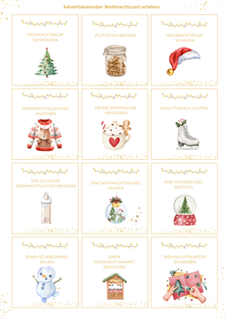 Adventskalender Weihnachtszeit erleben zum Downloaden