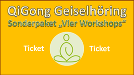 Sonderpaket: "Alle vier QiGong-Workshops 2025" in Geiselhöring - 29.03. Frühjahr - 12.07. Sommer - 27.09. Herbst - 23.11. Winter - jeweils 4-stündig -