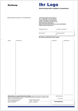 Rechnungsformular