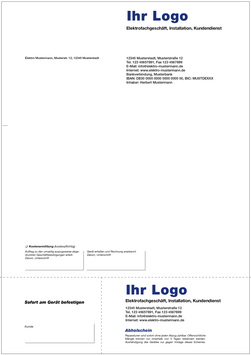 Werkstatt-/Auftrag für Laserdrucer