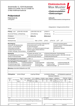 Prüfprotokoll "Abnahme"