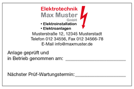 Prüfetiketten