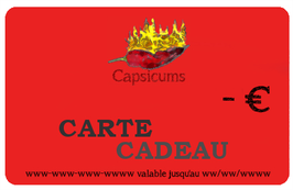 Carte Cadeau Capsicums