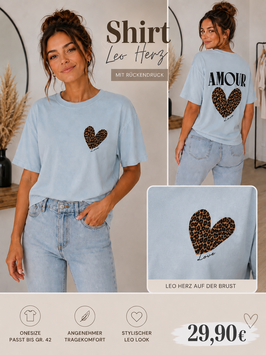 Shirt *LEO-HERZ BLAU