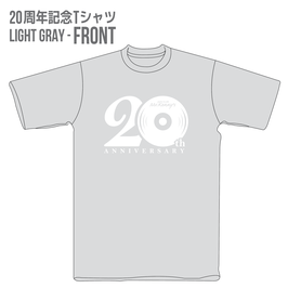 20周年記念Tシャツ color:ライトグレー