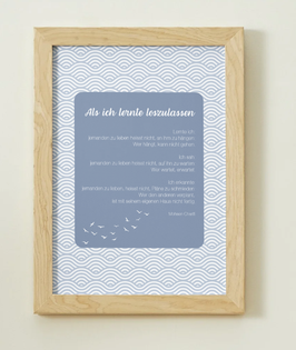 Impuls-Poster "Als ich lernte loszulassen"