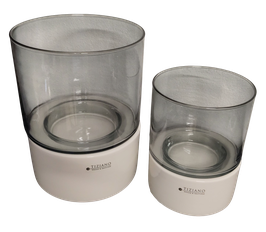 Windlicht Forlie Rauchglas