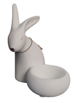 Hase Malin mit Teelicht 12cm