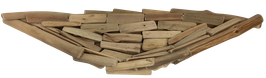 Schale Treibholz oval 60 cm
