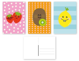 Postkarten 3erBundle "Fruity"