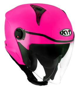 KYT Casco Jet D-CITY - Plain - Fuxia