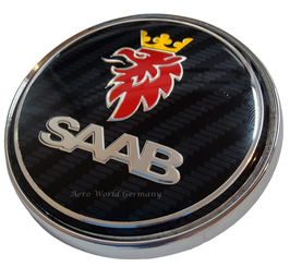 Emblem Heckdeckel NEU Carbon- Optik Saab 9.5 YS3E