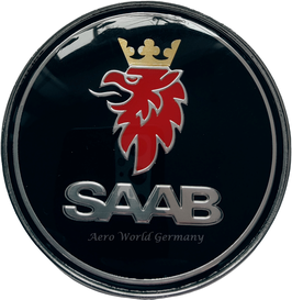 Emblem Heckdeckel NEU Schwarz Saab 9.5 YS3E