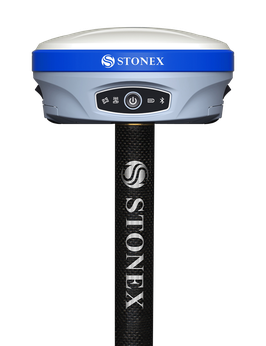 STONEX S900A V2 mit Empfang der vollen Satellitenkonstellation, 5 Hz Positionierung, 4G LTE, Web-Interface, elektronischer Libelle, Doppelakku, UHF (opt. freischaltbar)