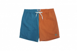 Bicolor shorts GREEN x ORANGE（グリーンxオレンジ）