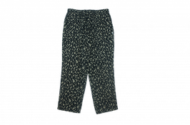 Printed rayon linen pants KHAKI（カーキ）
