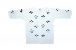 Koikuchi-shirts "青海波" 白