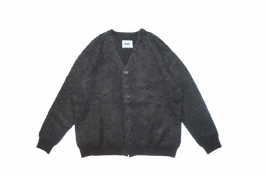 Poodle knit cardigan BROWN（ブラウン）