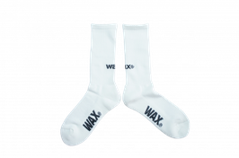 WAX logo socks WHITE（ホワイト）
