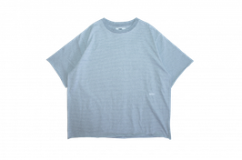 Pin stripe cut off tee GREY（グレー）
