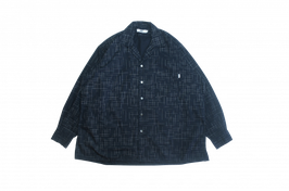 Fade check open shirts BLACK（ブラック）