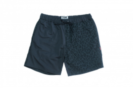 Half leopard shorts CHARCOAL（チャコール）
