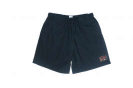 Loose shorts with art patch BLACK（ブラック）