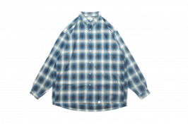 Ombre check shirts　 BLUE（ブルー）
