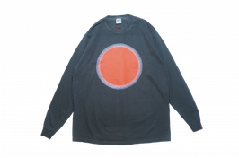 Design long tee "Zipang" CHARCOAL（チャコール）