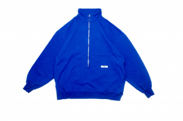 Half zip track jacket BLUE（ブルー）