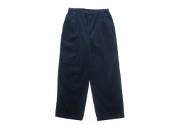 Corduroy wide trousers Dark Navy（ダークネイビー）