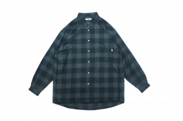 Brushed check shirts　CHARCOAL（チャコール）