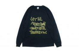 "Day dream" long tee BLACK（ブラック）