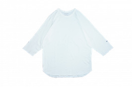 Stripe 3/4 sleeve cut saw WHITE（ホワイト）