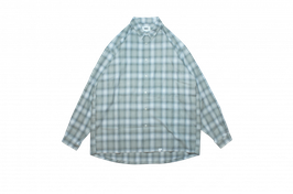 Ombre check shirts GREY（グレー）
