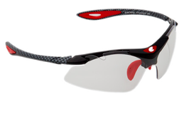 EXCAPE-EXCMATIC photochrome Sportbrille schwarz/rot/schwarz