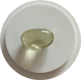 Citrin natur, hellgelb klar, Trommelstein, Größe 26 x 16 mm - ohne Deko