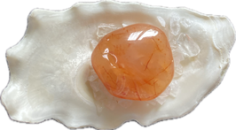 Karneol (Carneol) orange rot, Trommelstein, Größe 30 x 30 mm - ohne Deko