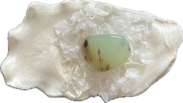 Andenopal azur blau, Trommelstein, Größe 24 x 19 mm