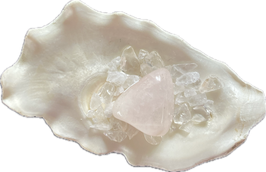 Petalit, hellrosa weiß, Trommelstein, Größe 25 x 21 mm - ohne Deko