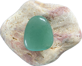 Aventurin dunkelgrün, Schmuck Anhänger mit seitlicher Bohrung, Größe 30 x 25 x 10 mm -  ohne Deko