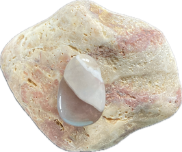 Botswana Achat braunbeige gemustert, Schmuck Anhänger mit seitlicher Bohrung, Größe 30 x 20 mm - ohne Deko