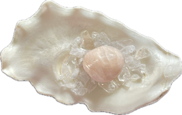 Petalit, hellrosa weiß, Trommelstein, Größe 20 x 17 mm - ohne Deko