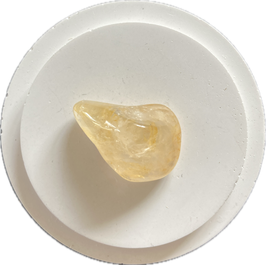Bergkristall Eisen ,Golden Healer' mit Einschlüssen, Trommelstein, Größe 30 x 21 mm