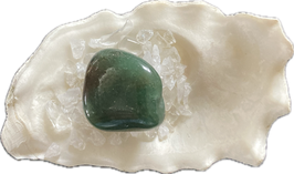 Pyrit Achat, dunkelgrün, Trommelstein, Größe 25 x 15 mm - ohne Deko