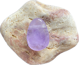 Amethyst hellviolett, Schmuck Anhänger mit seitlicher Bohrung, Größe 30 x 20 mm - ohne Deko