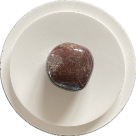 Granat Rhodolith, weinrot bis schwarz, Trommelstein, Größe 22 x 12 mm - ohne Deko